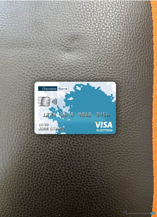 Download Finland Danske bank visa electron card photolook front Photoshop template